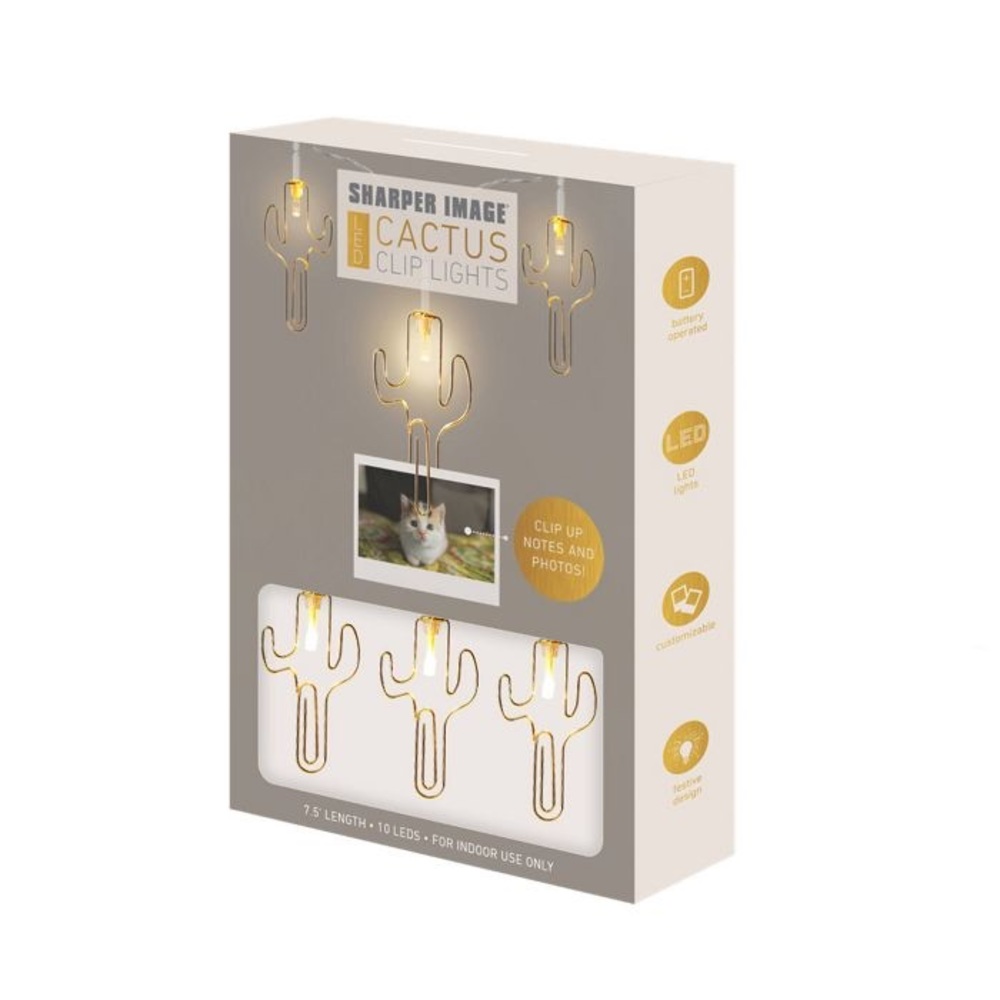 Cactus Clip Lights (Sharper Image) String Lights